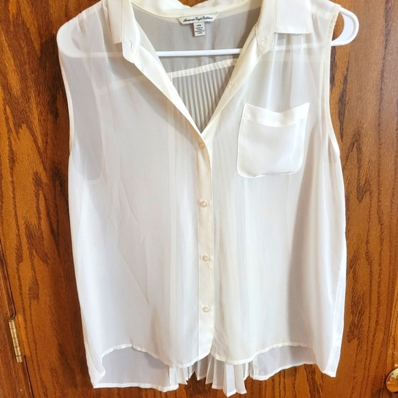 White American eagle sleeveless blouse - Picture 1 of 4